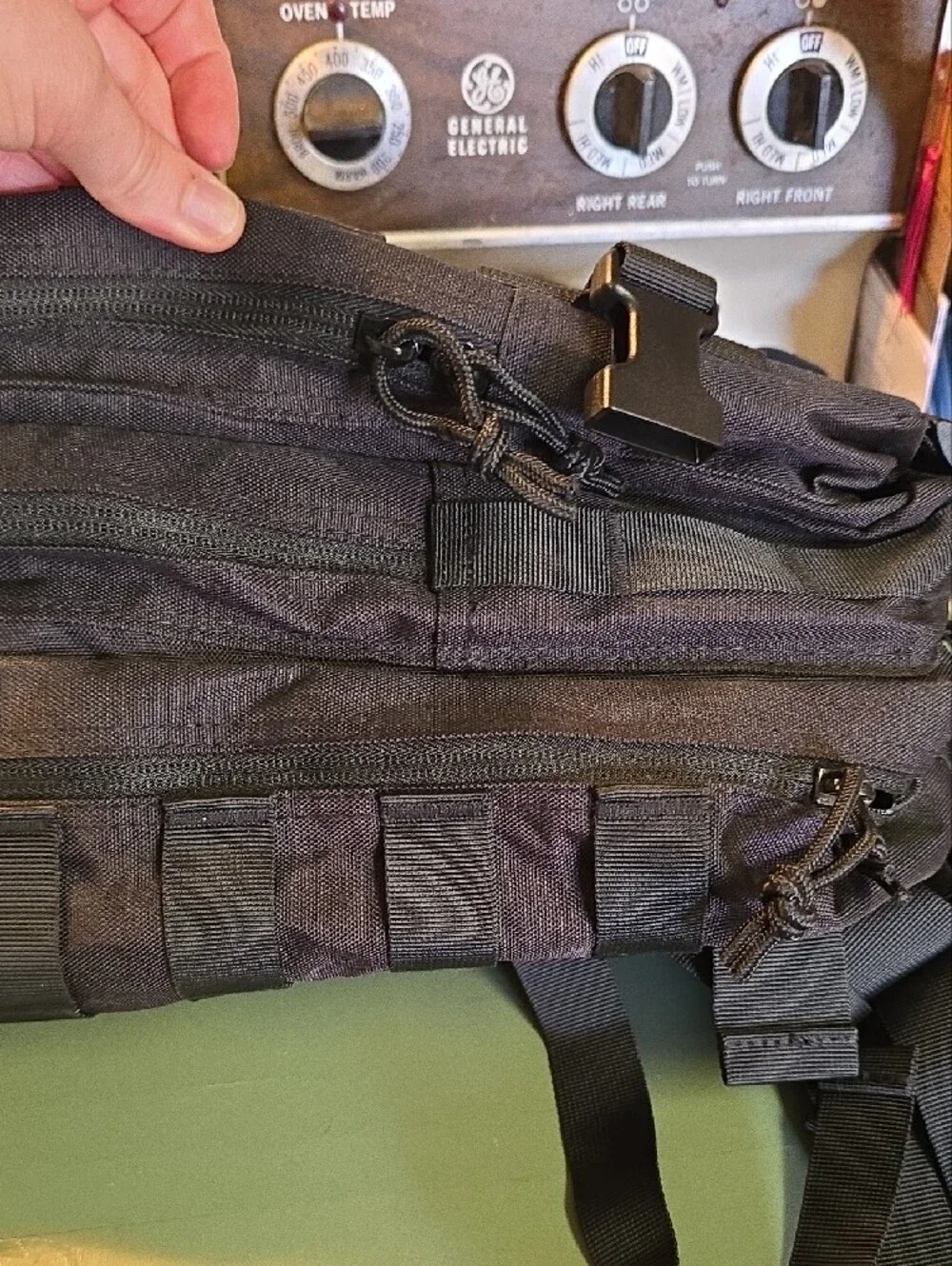 Black Tactical MOLLE Men’s Backpack - Rugged Everyday Carry 40L